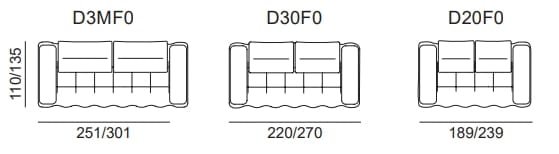 Ткань линейный диван AERRE ITALIA Aspen ARCH-00045747 - Вид №3