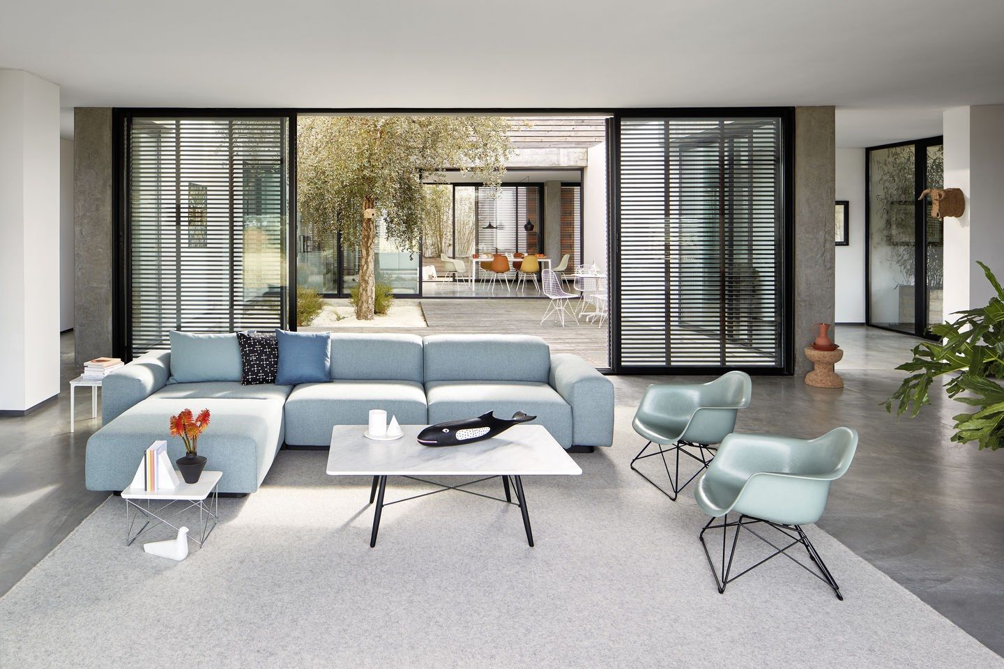 Квадратный журнальный столик из каррарского мрамора VITRA EAMES COFFEE TABLES ARCH-00045235 - Вид №7