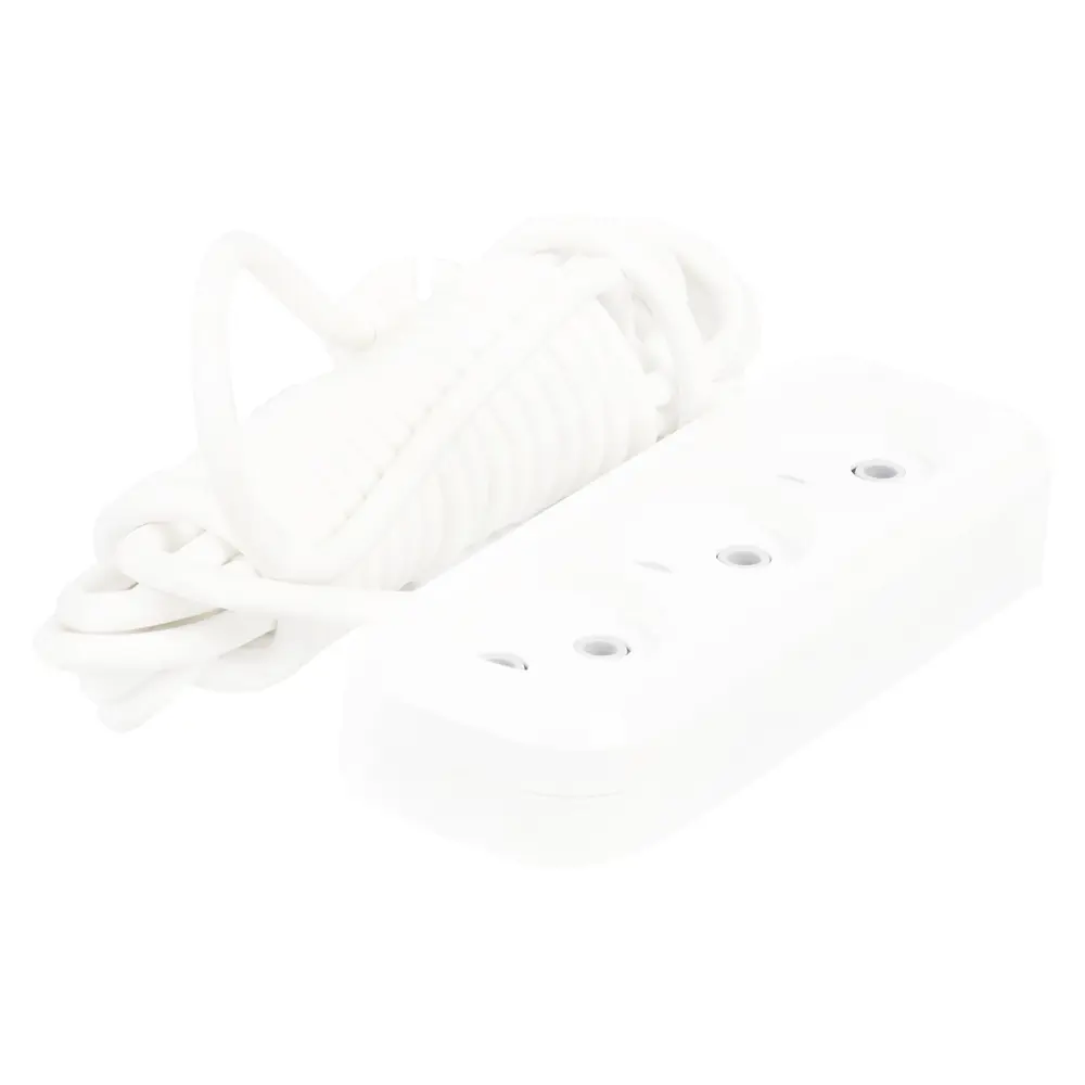 Удлинитель без заземления Lux 3 розетки 5 м цвет белый STLM-2077349