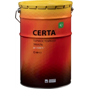 Эмаль термостойкая Certa цвет белый 25 кг