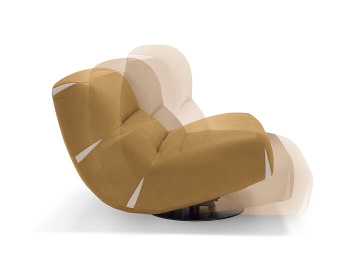 Тканевое вращающееся кресло без подлокотников Max Divani Swing ARCH-00083104 - Вид №2