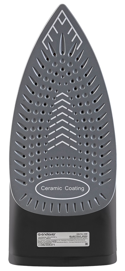 9050722 Утюг Endever Delta-230 черный KROMAX STDN-0042504 - Вид №2