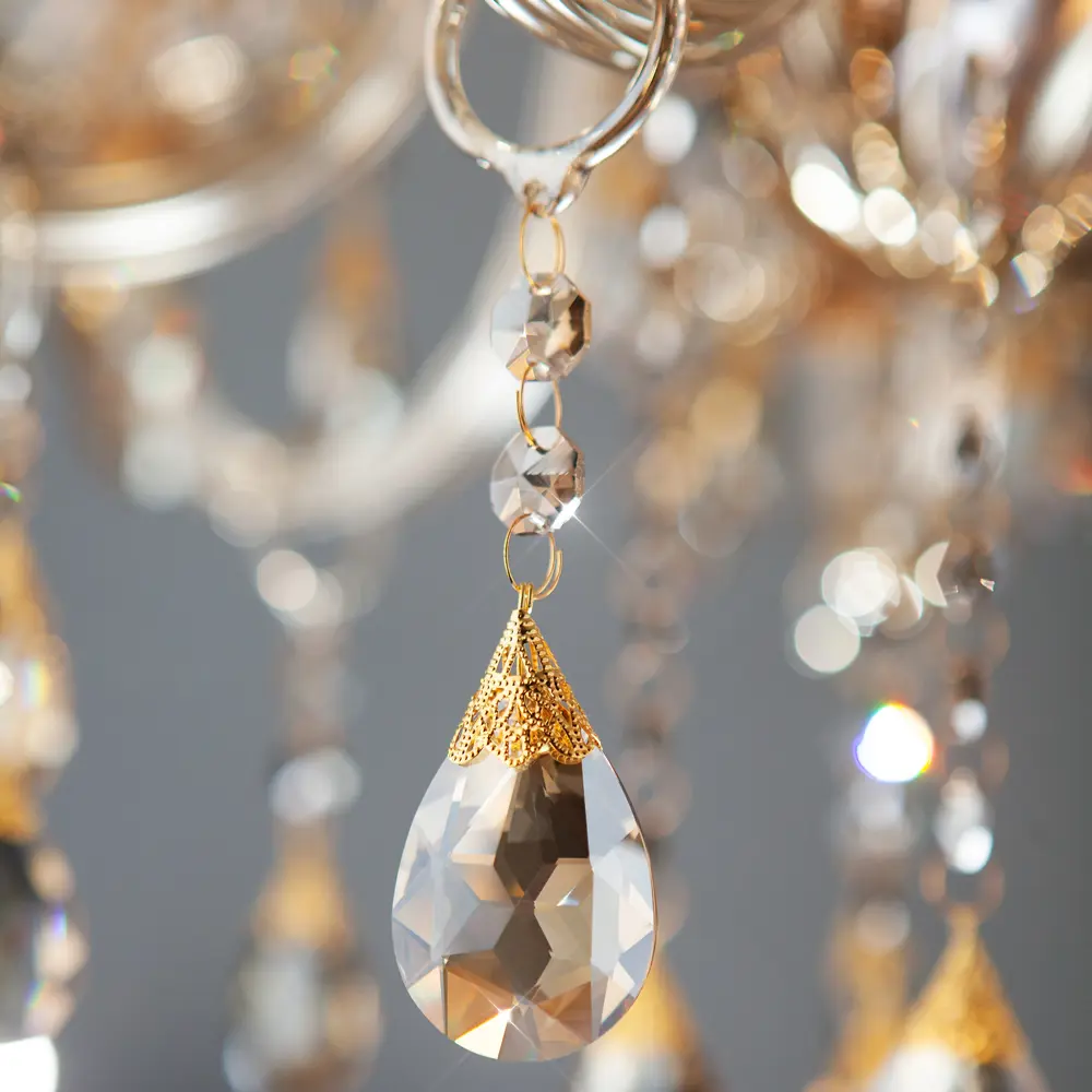 Люстра Шампань 12xE14x60 Вт, металл, цвет золото Eurosvet STLM-2009948 - Вид №2