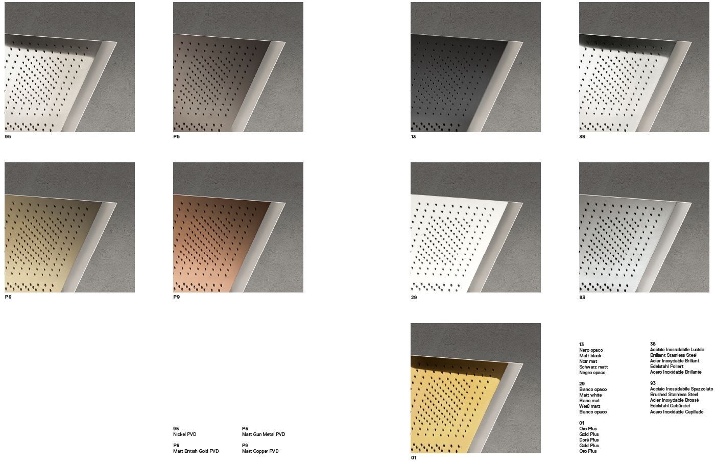 Настенная душевая головка с 2 форсунками с кронштейном Fantini Rubinetti Acquafit ARCH-00031803 - Вид №2