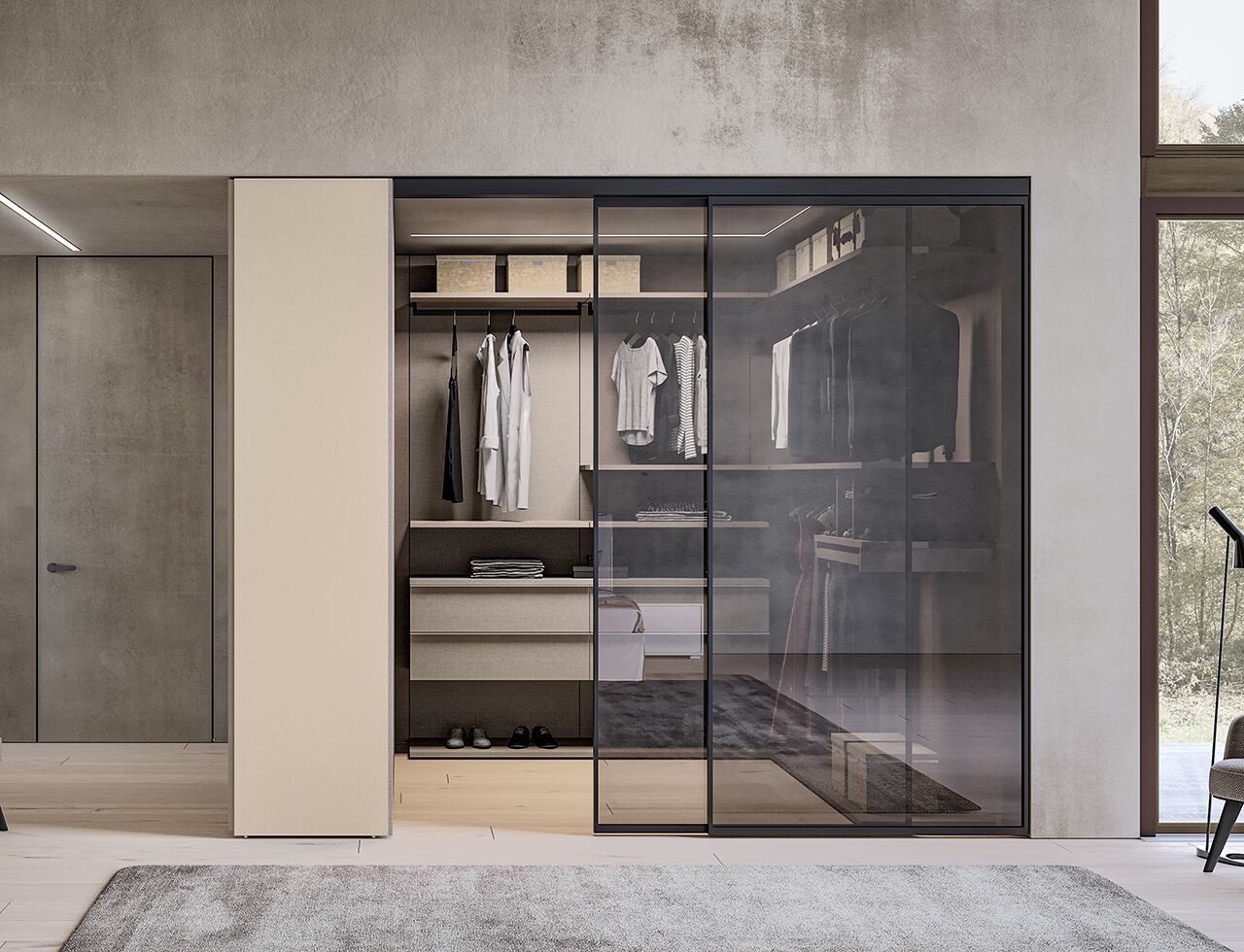 Деревянный двухсторонний шкаф Adok ARCH-00006812 - Вид №4