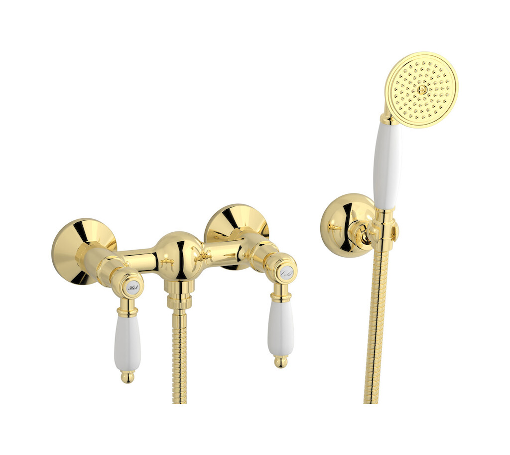 Встроенный смеситель для душа в комплекте с душевым гарнитуром. WE ARE IB hl350ii_2 Pale Gold Hermes