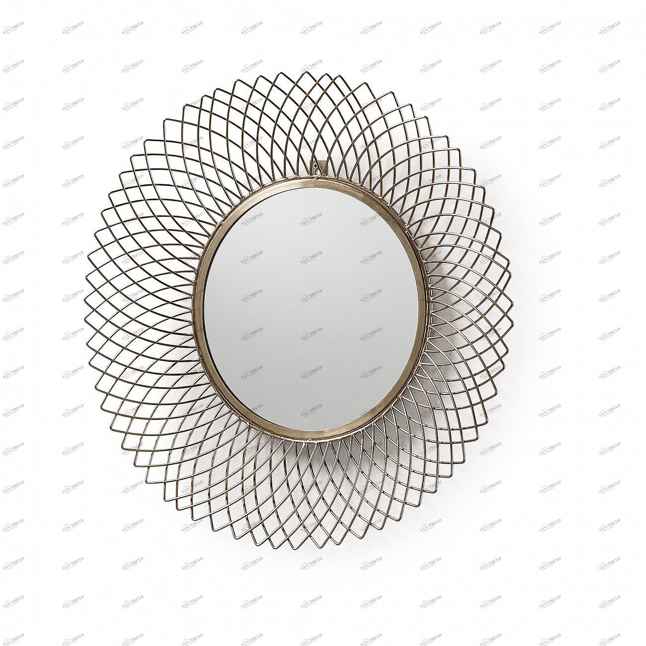 Зеркало круглое металлическая латунь диаметр 65 см Juice от La Forma LA FORMA JUICE 153213 Латунный;белый 