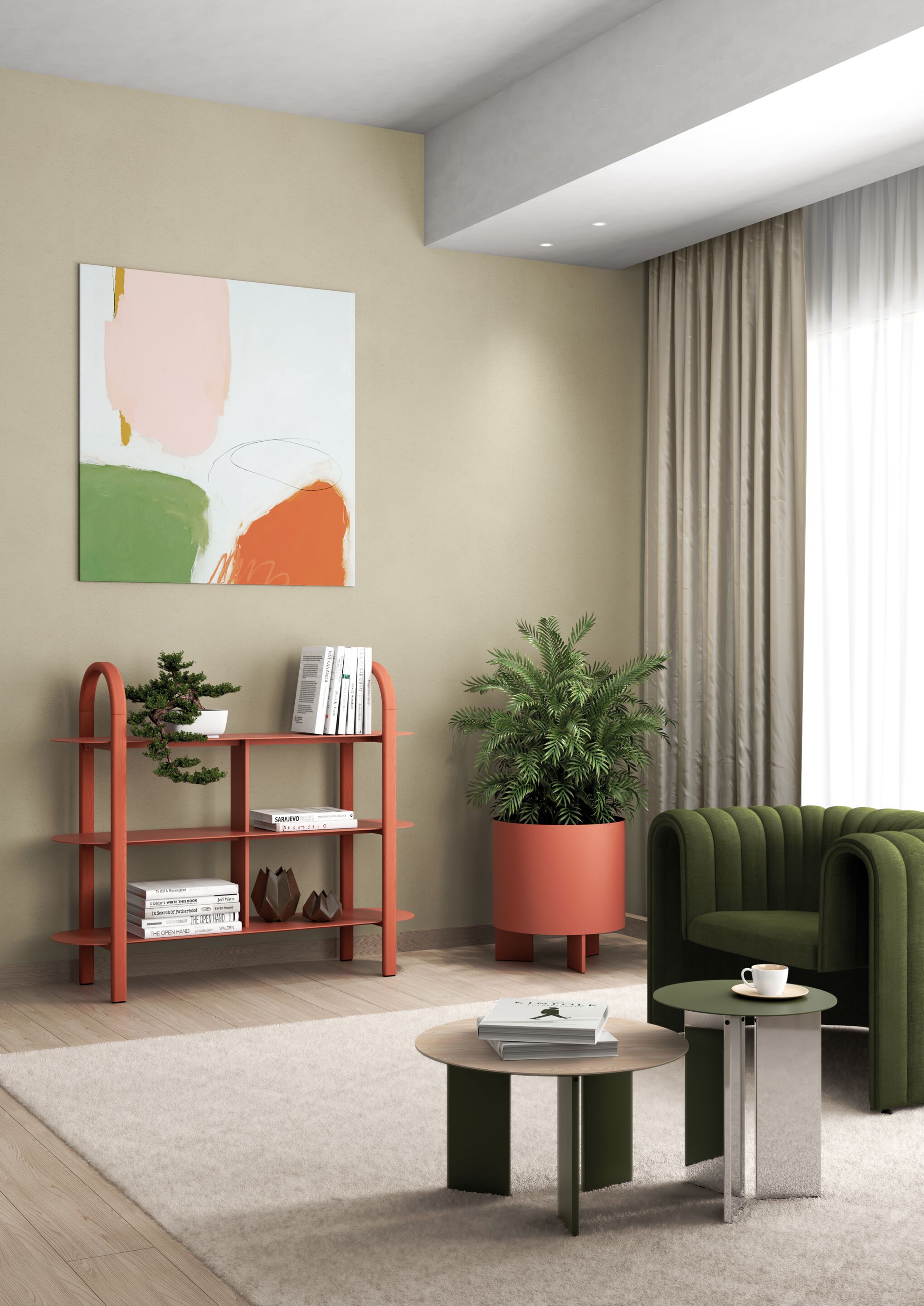 Алюминиевый книжный шкаф Systemtronic Croma ARCH-00026740 - Вид №1