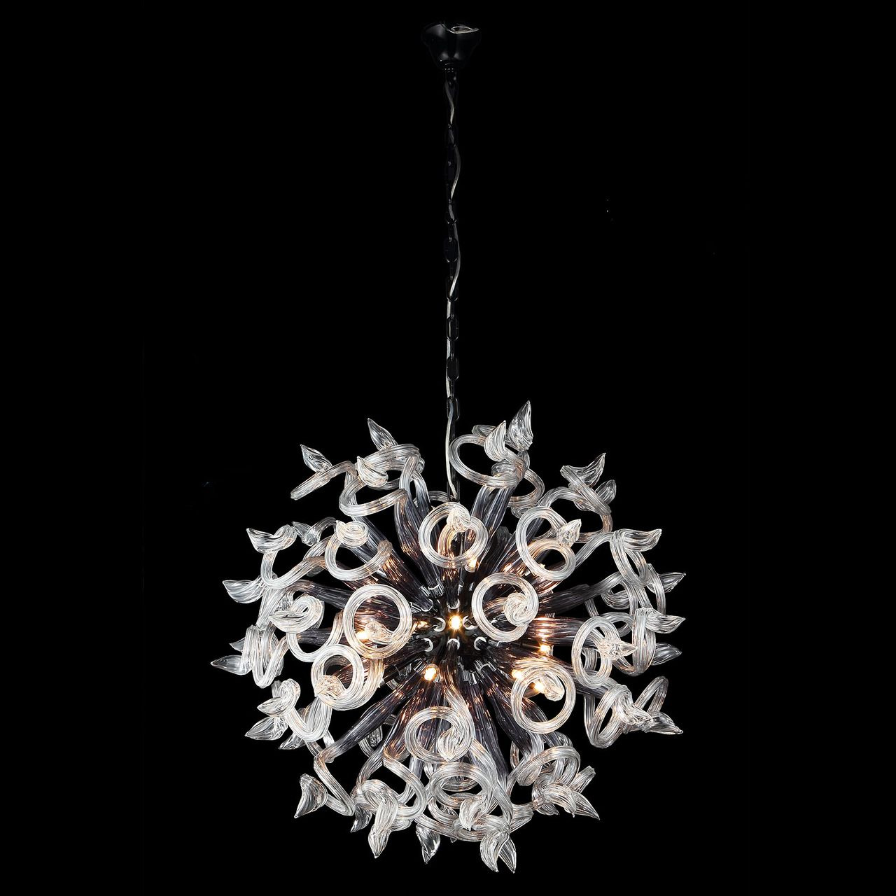 Люстра дизайнерская Think черная хром 890189 LIGHTSTAR ДИЗАЙНЕРСКИЕ, MEDUSA, ШАР 056308 Черный  - Вид №2