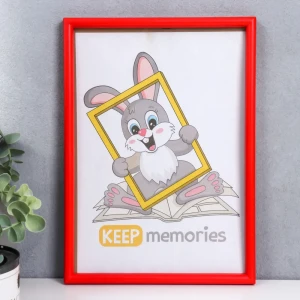 Рамка Keep memories 3935915, 21x30 см, пластик, цвет красный