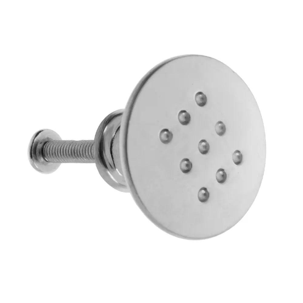 Мебельная ручка-кнопка Kerron K-1060 матовый хром STLM-2157508 - Вид №1