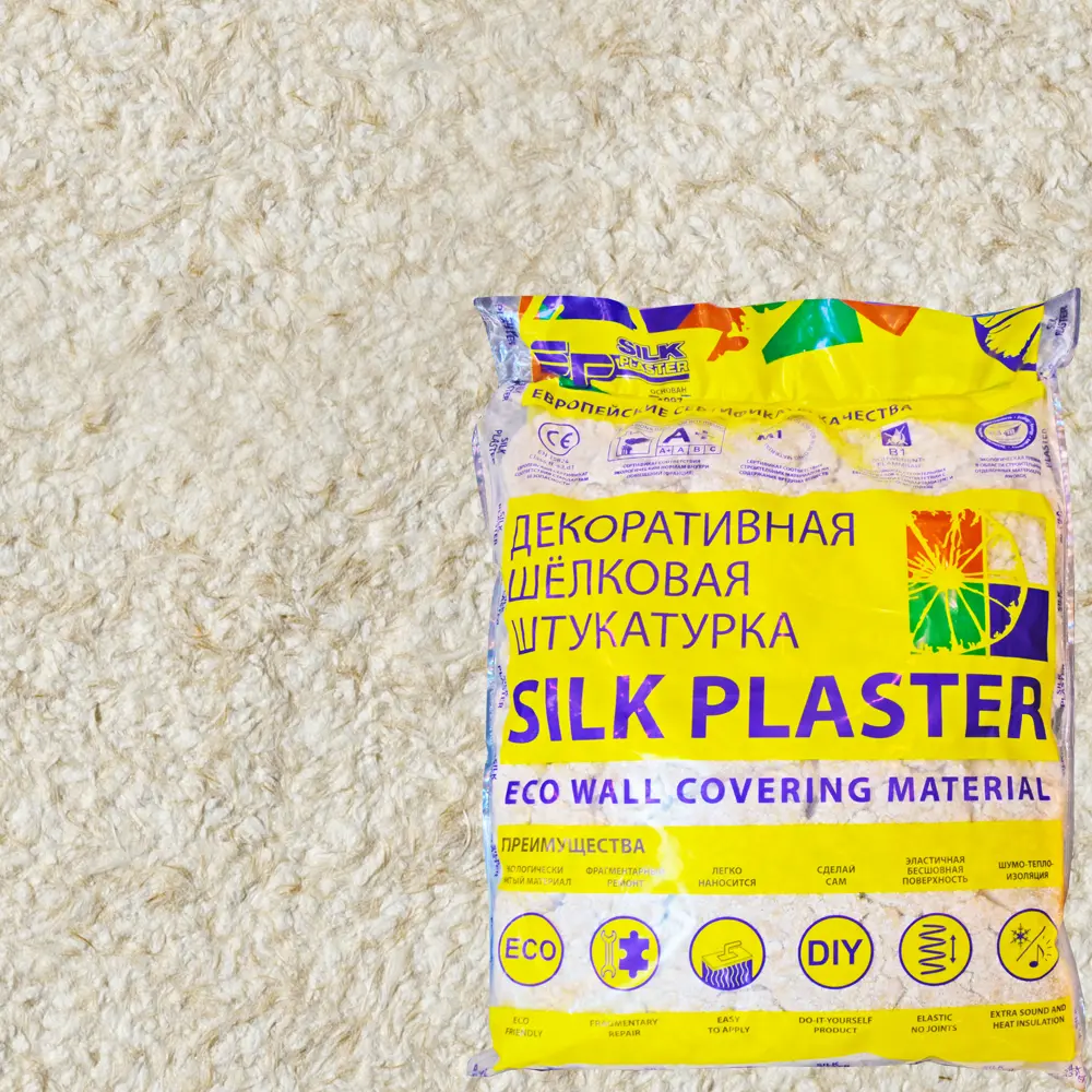 Жидкие обои Silk Plaster Оптима 059 1 кг цвет бежевый/серый 82453396 STLM-2197410 
