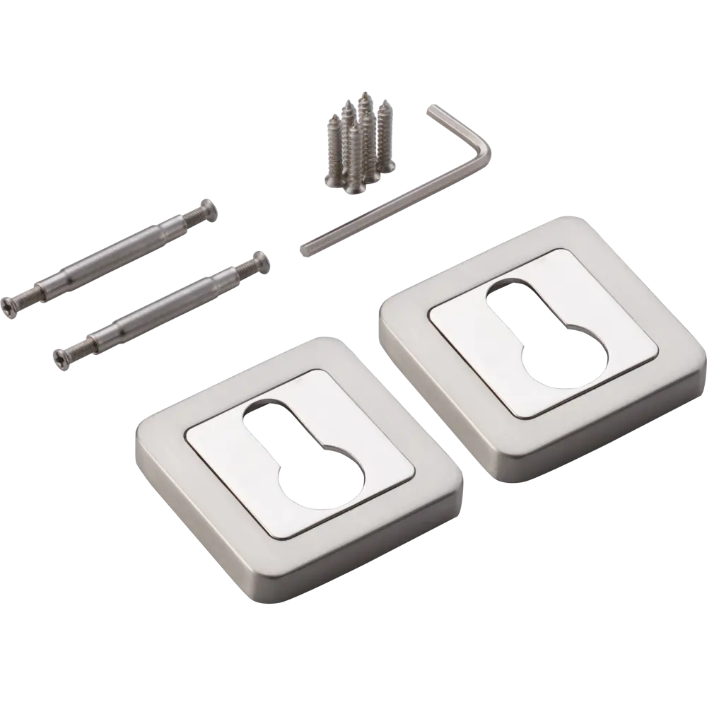 Накладка на цилиндр Inspire Medusa цвет никель 2 шт STLM-2149673 - Вид №1