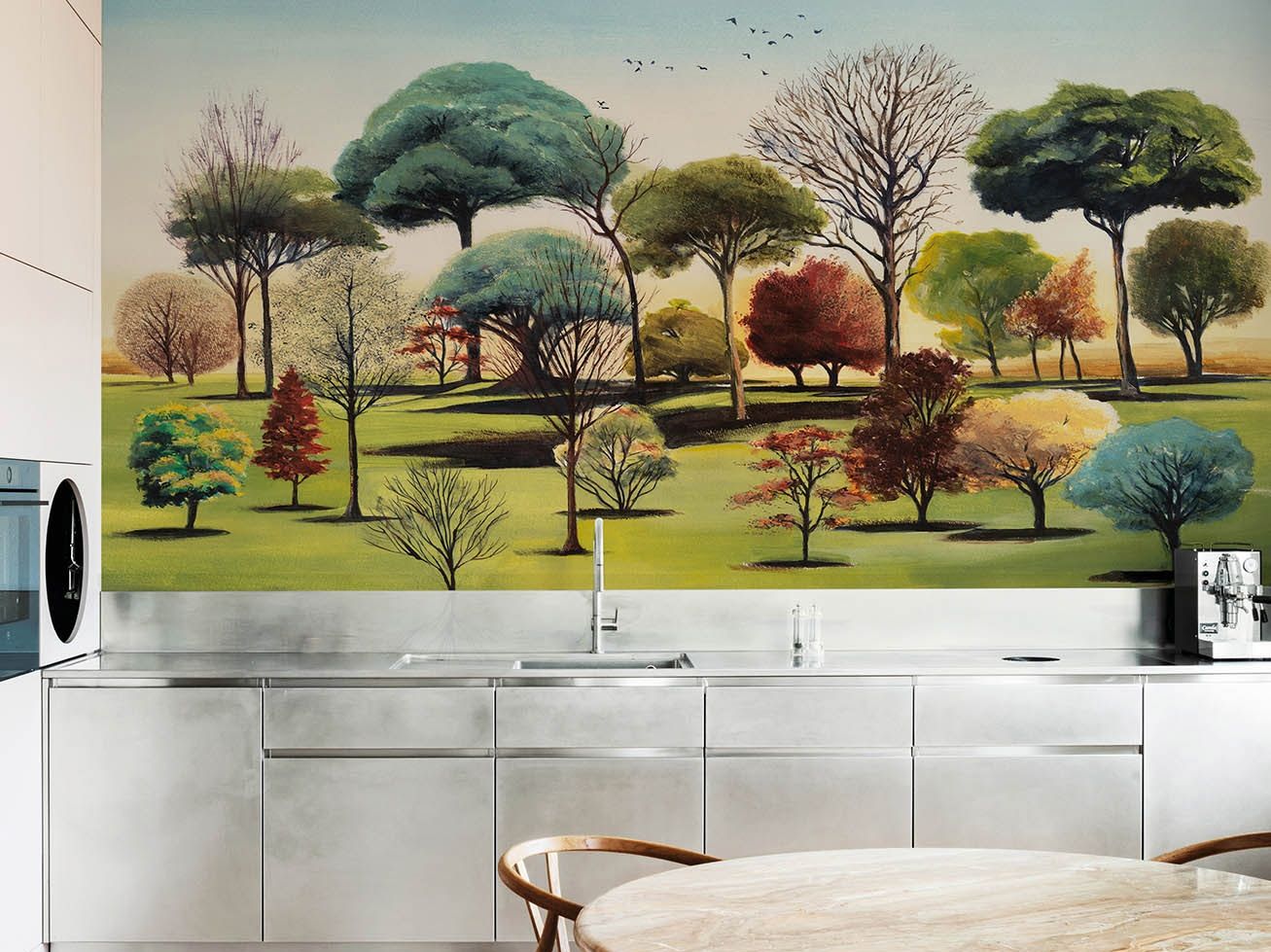Обои из натурального ПВХ, экологически чистые, моющиеся WallPepper ARBORETO ARCH-00039484