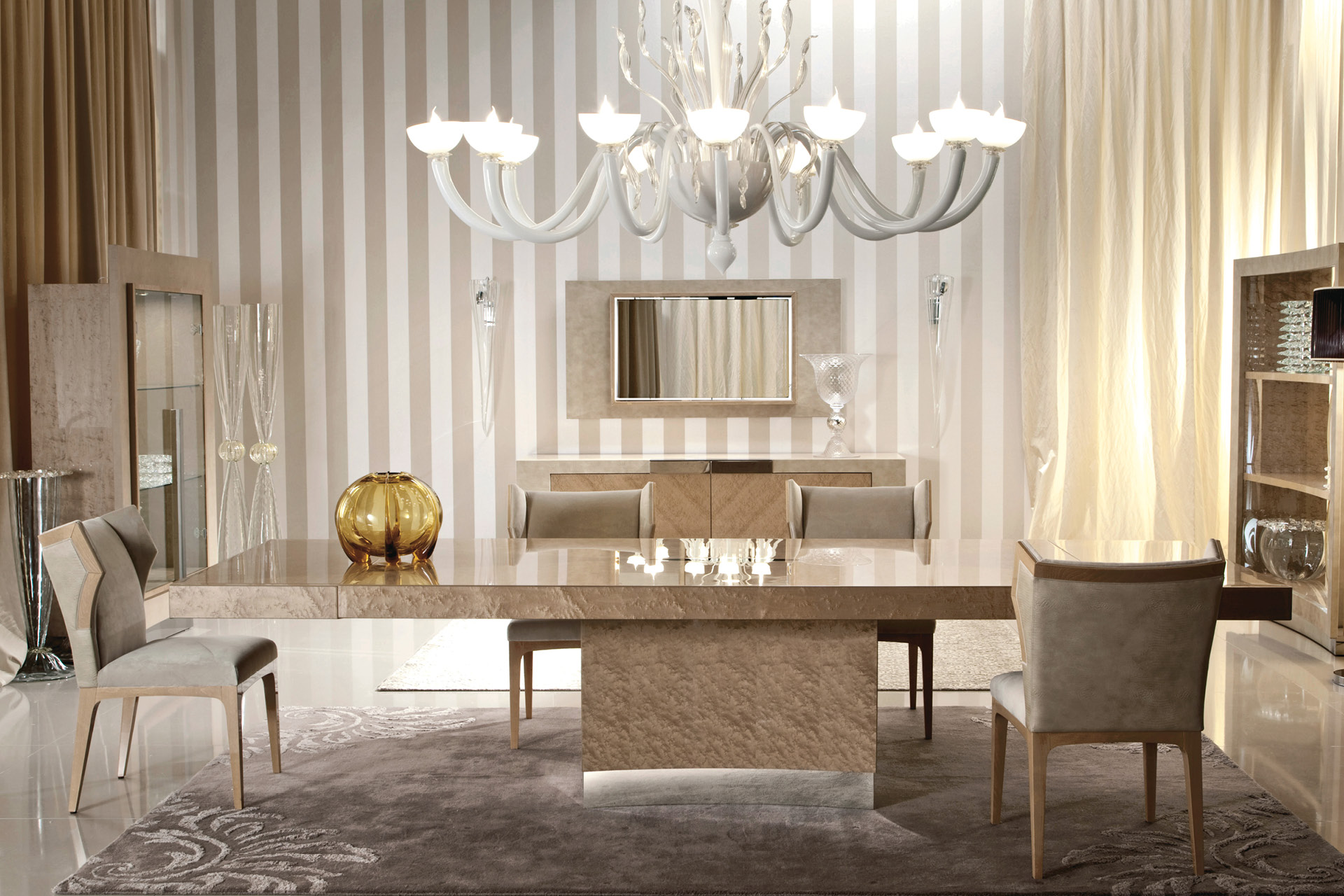 380 Sunrise кожаное зеркало без подсветки - giorgio collection Декор - Вид №1