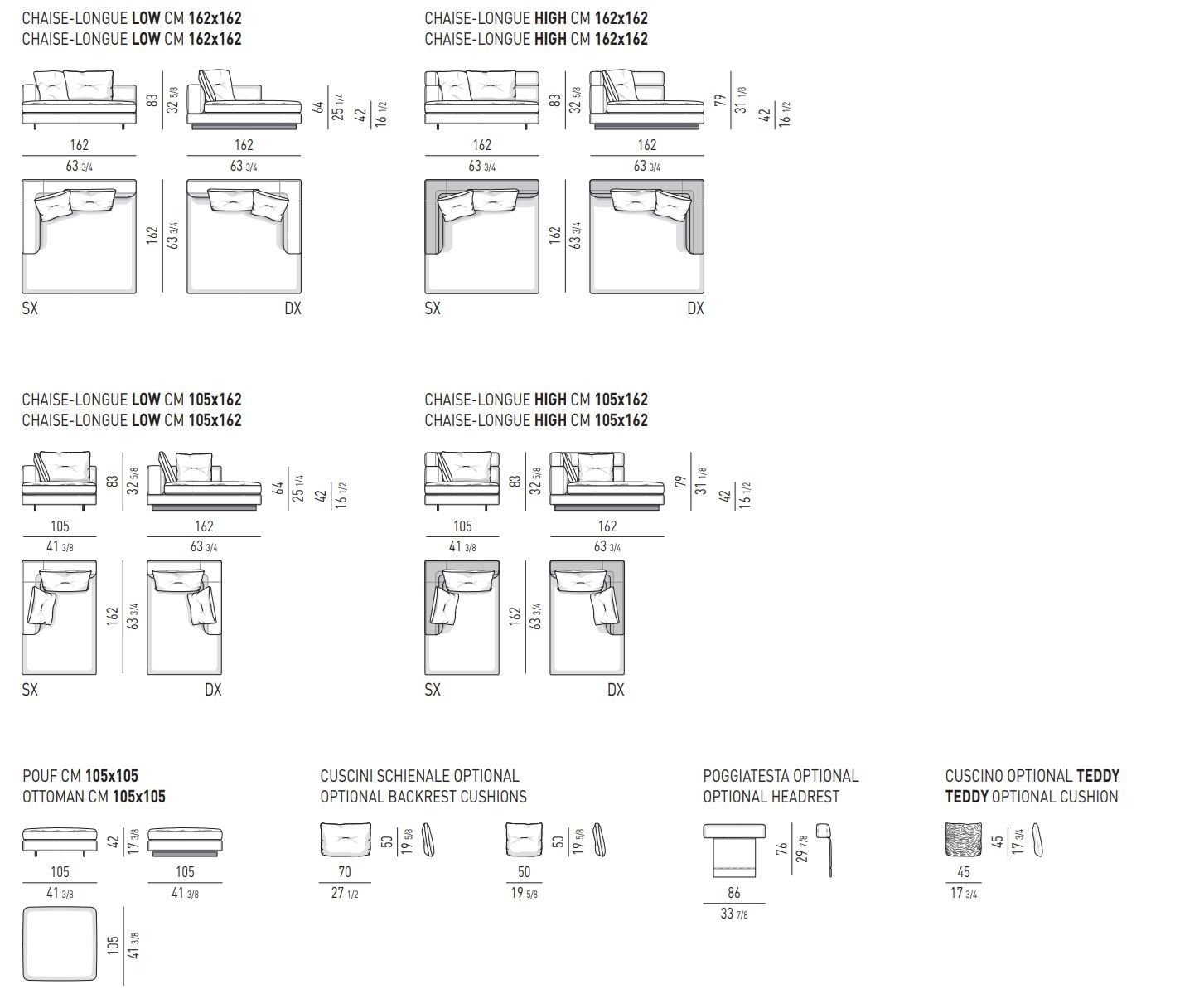 Модульный угловой диван из ткани Minotti ALEXANDER ARCH-00105167 - Вид №26