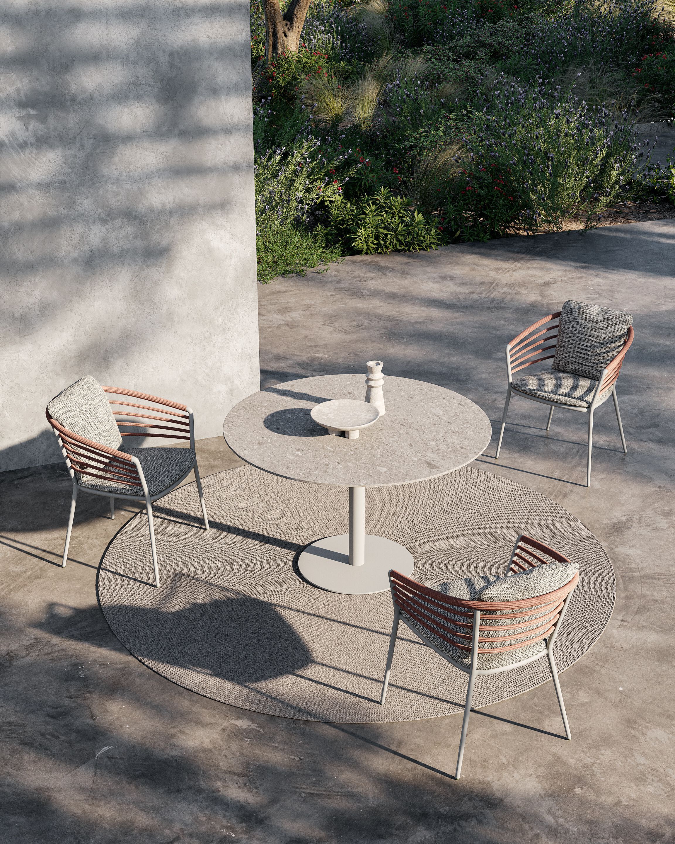 Алюминиевый садовый стул с подлокотниками Royal Botania Archy ARCH-00101924 - Вид №14