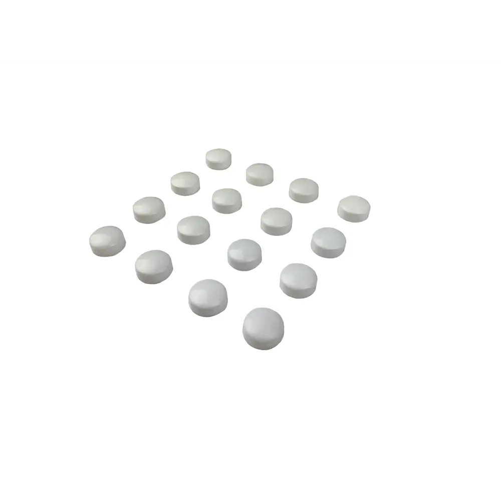 Заглушка для болтов к стеклу Domani-Spa ø10 мм пластик цвет белый, 16 шт Simple STLM-2098731