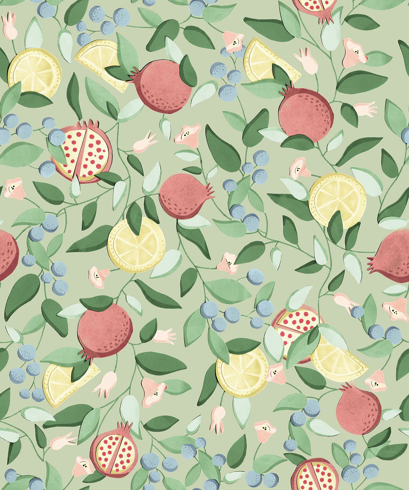 Обои с рисунком Jannelli&Volpi MALAGRANATUM ARCH-00014641 - Вид №1