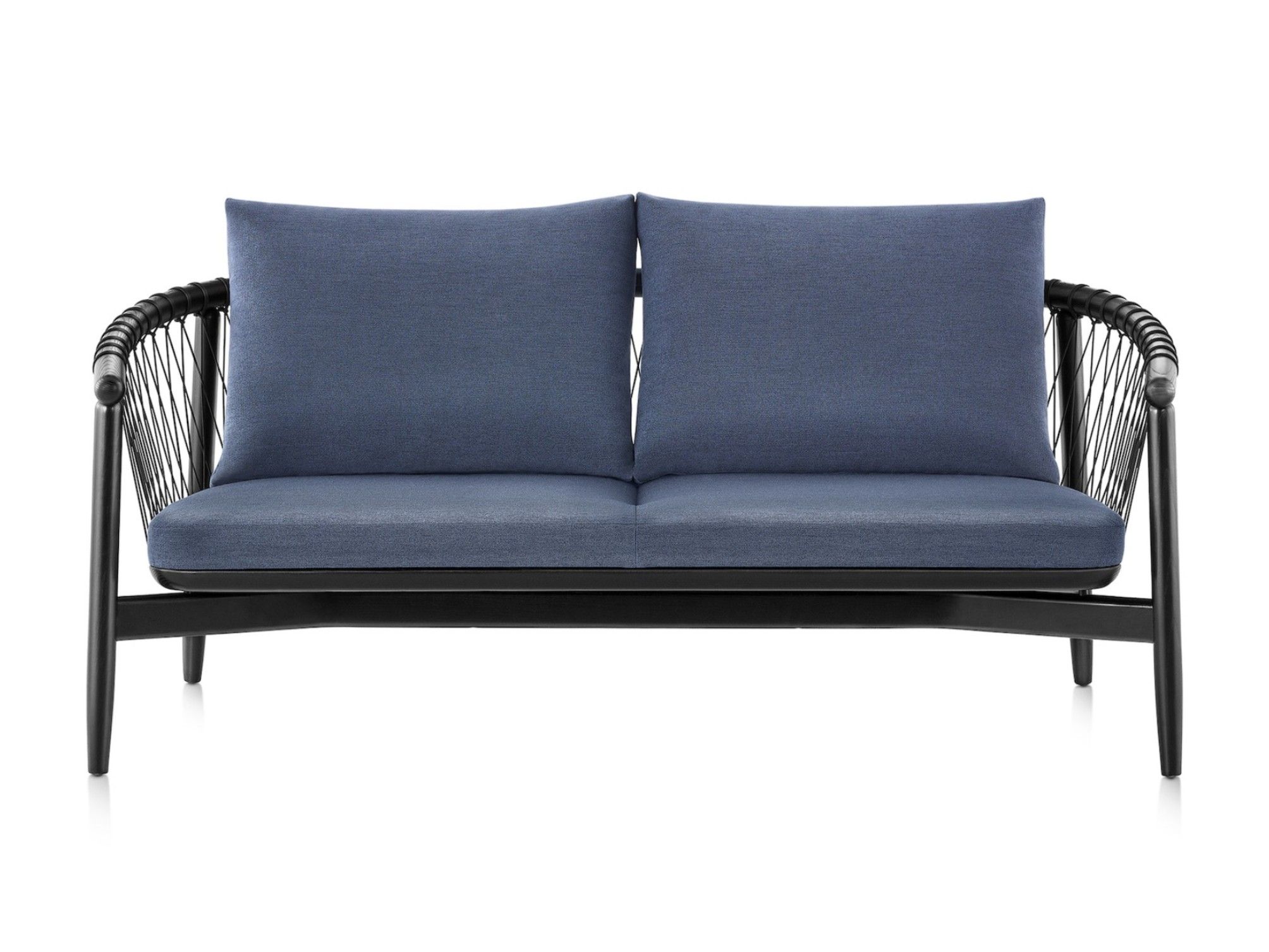 2-местный деревянный и тканевый диван Herman Miller Crosshatch ARCH-00119966