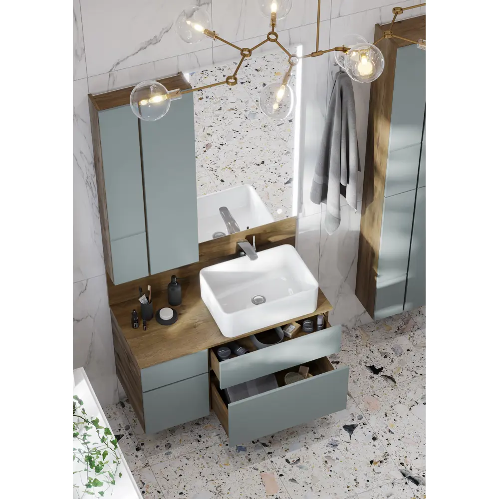 Тумба под раковину Aquaton Мишель 80 см, цвет дуб руст/фьорд STLM-2165215 - Вид №8