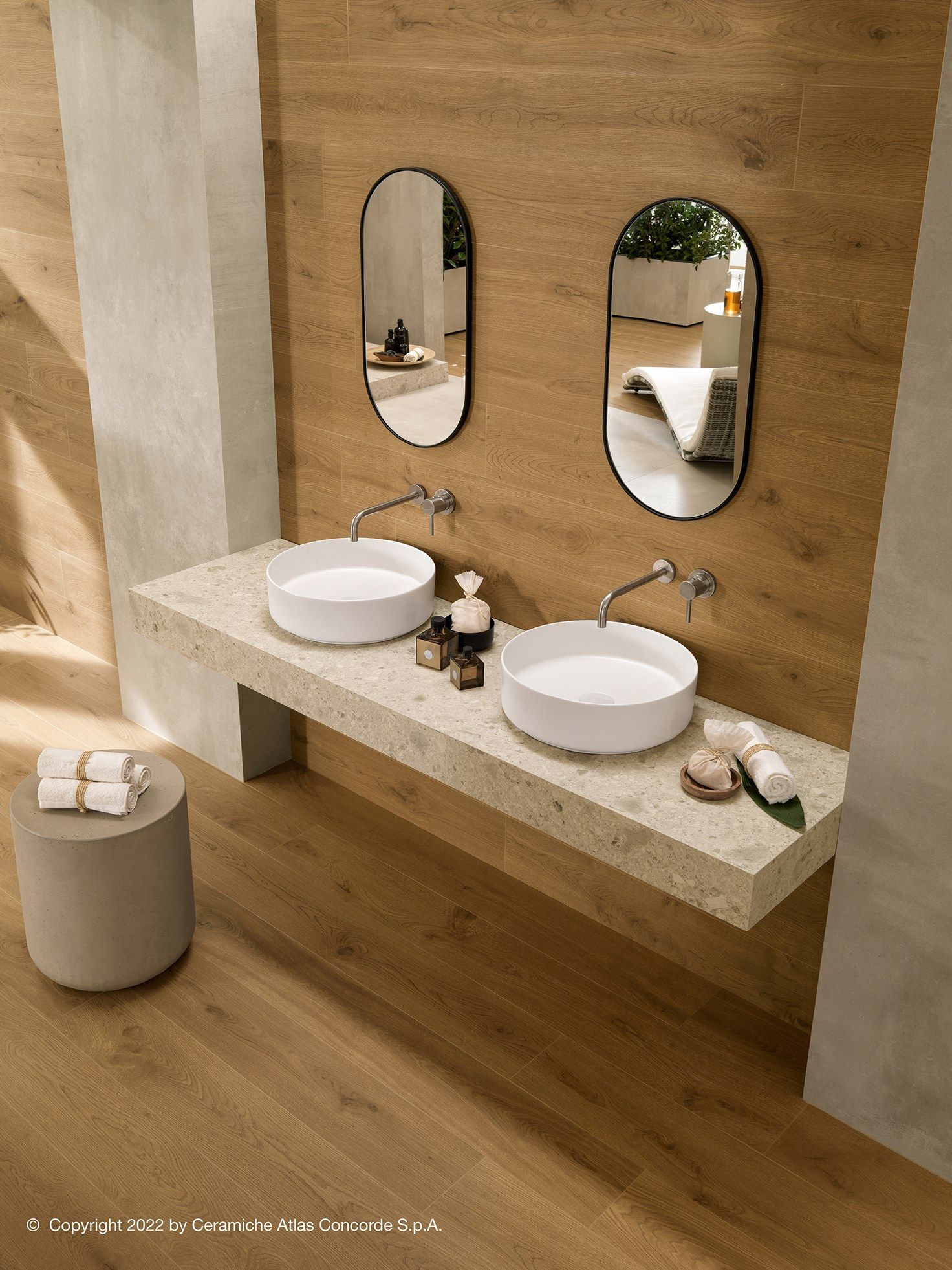 Столешница из керамогранита для двойной раковины Atlas Concorde Habitat Contract ARCH-00110367 - Вид №6