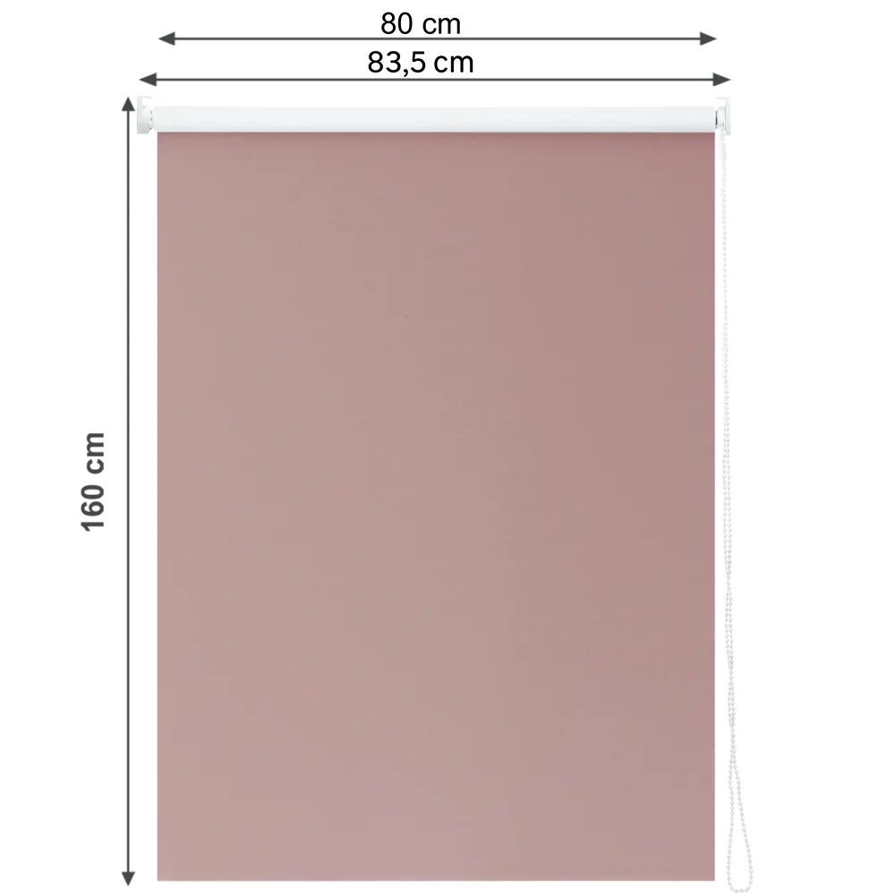 Штора рулонная блэкаут Inspire Santos 80x160 см сиреневая Santal 4 STLM-2040212 - Вид №1