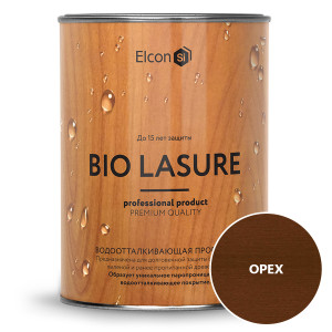 90836370 Водоотталкивающая пропитка для защиты дерева Bio Lasure цвет орех 0.9 л STLM-0405577 ELCON