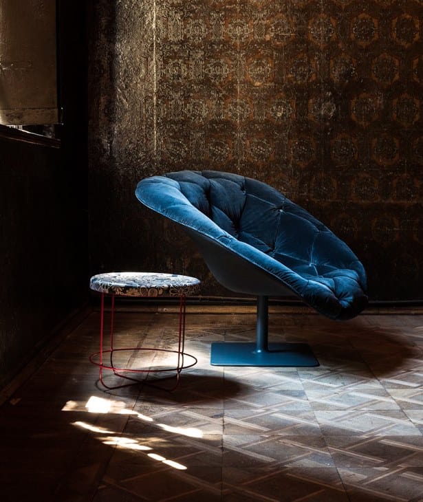 Тканевое вращающееся кресло capitonné MOROSO Bohemian ARCH-00077491 - Вид №4