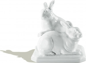 1051530 Meissen Фигурка 11,5см "Кролики" (Эрих Ойме,1952г.) Фарфор