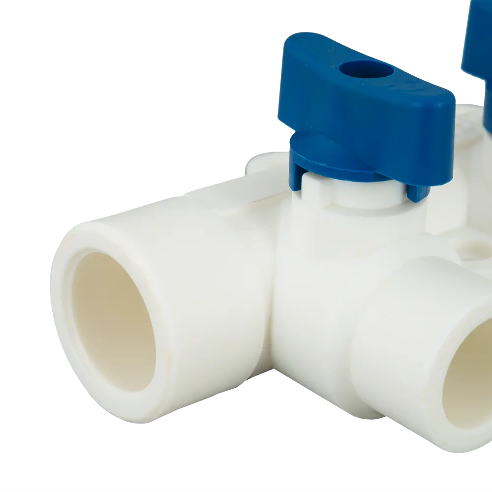 Коллектор на 3 выхода с кранами 25x20 мм полипропилен РВК STLM-2103943 - Вид №1