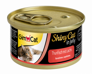 ПР0030888*24 Корм для кошек GimCat Shiny Cat, Цыпленок, крабы конс.70г (упаковка - 24 шт) GIMBORN