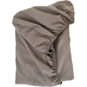 Простыня Tex Republic 28542 180x200 см сатин на резинке серо-бежевый