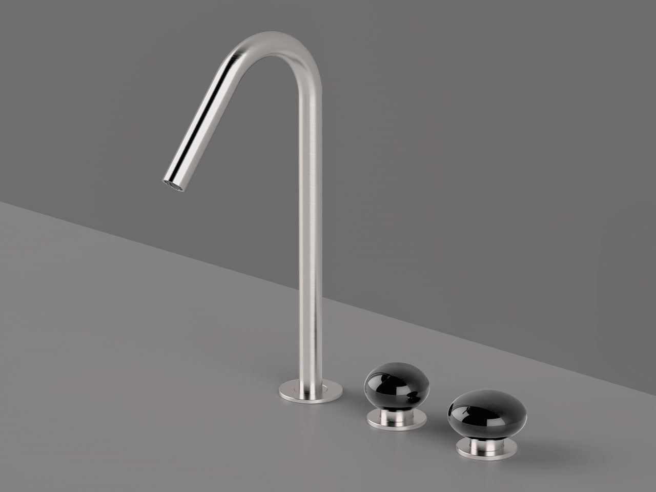 Смеситель для раковины с 3 отверстиями из нержавеющей стали с отдельными розетками Radomonte Mirò ARCH-00099207 - Вид №10