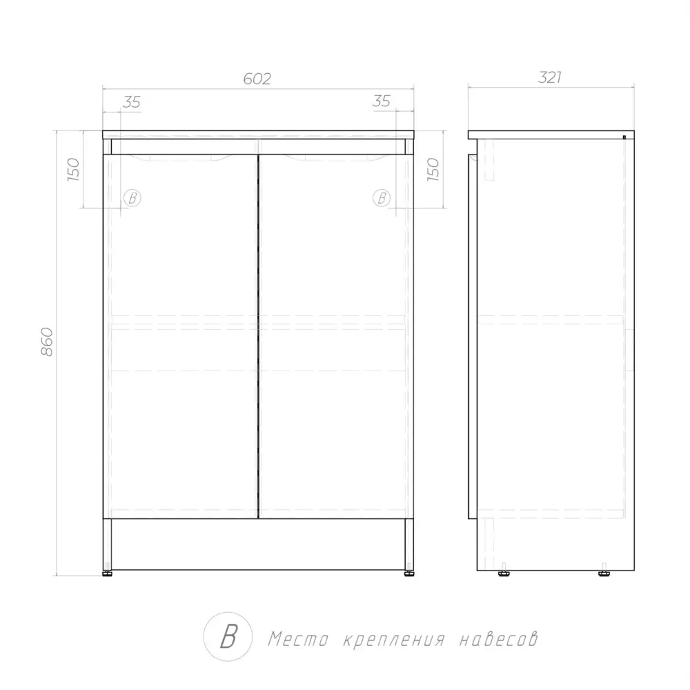 Тумба для ванной KONSENSA Терни - стильное решение для современного интерьера 89383209 STLM-1532439 - Вид №13