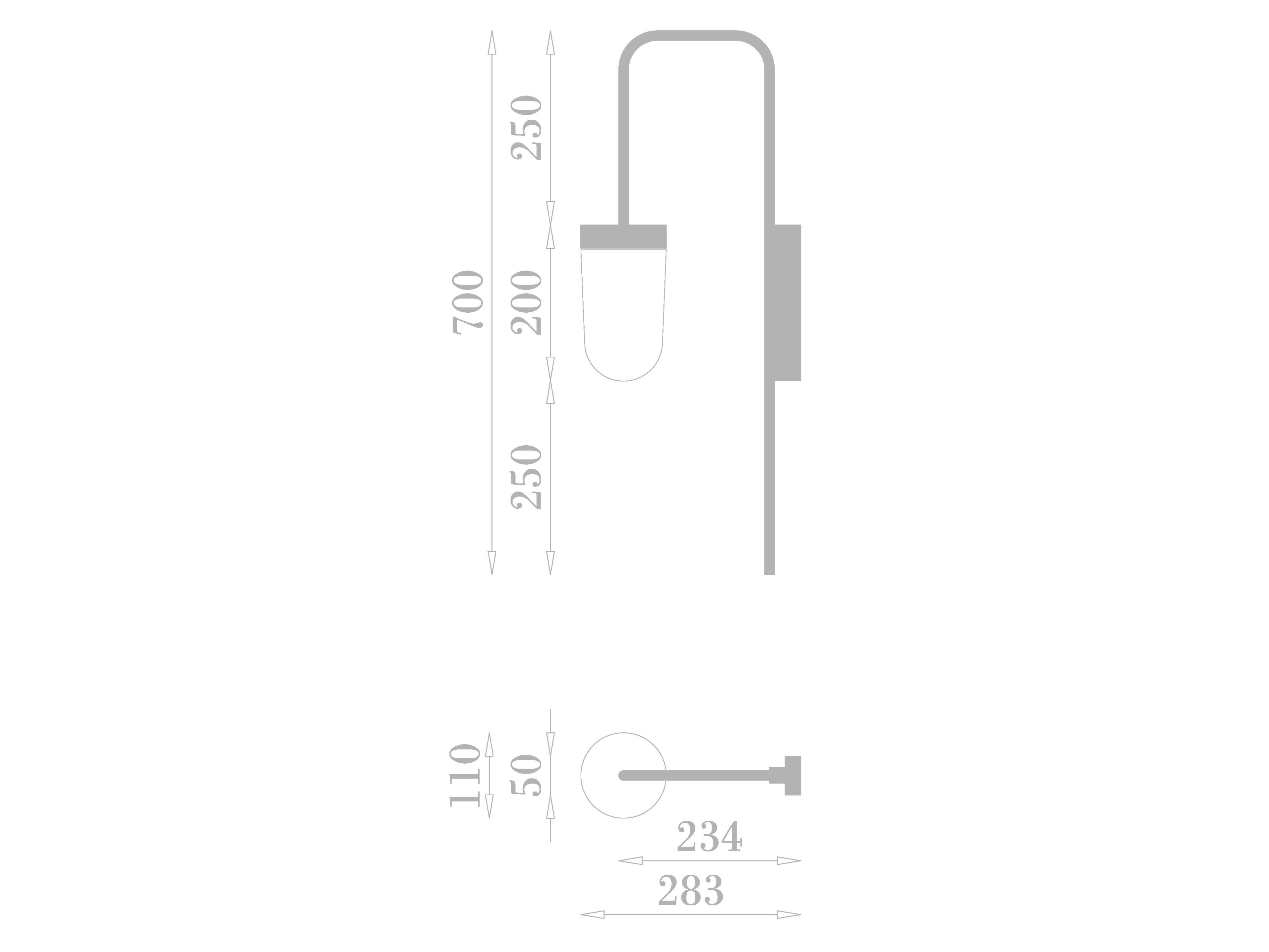 Латунная светодиодная наружная настенная лампа 247LAB RB ARCH-00135991 - Вид №3