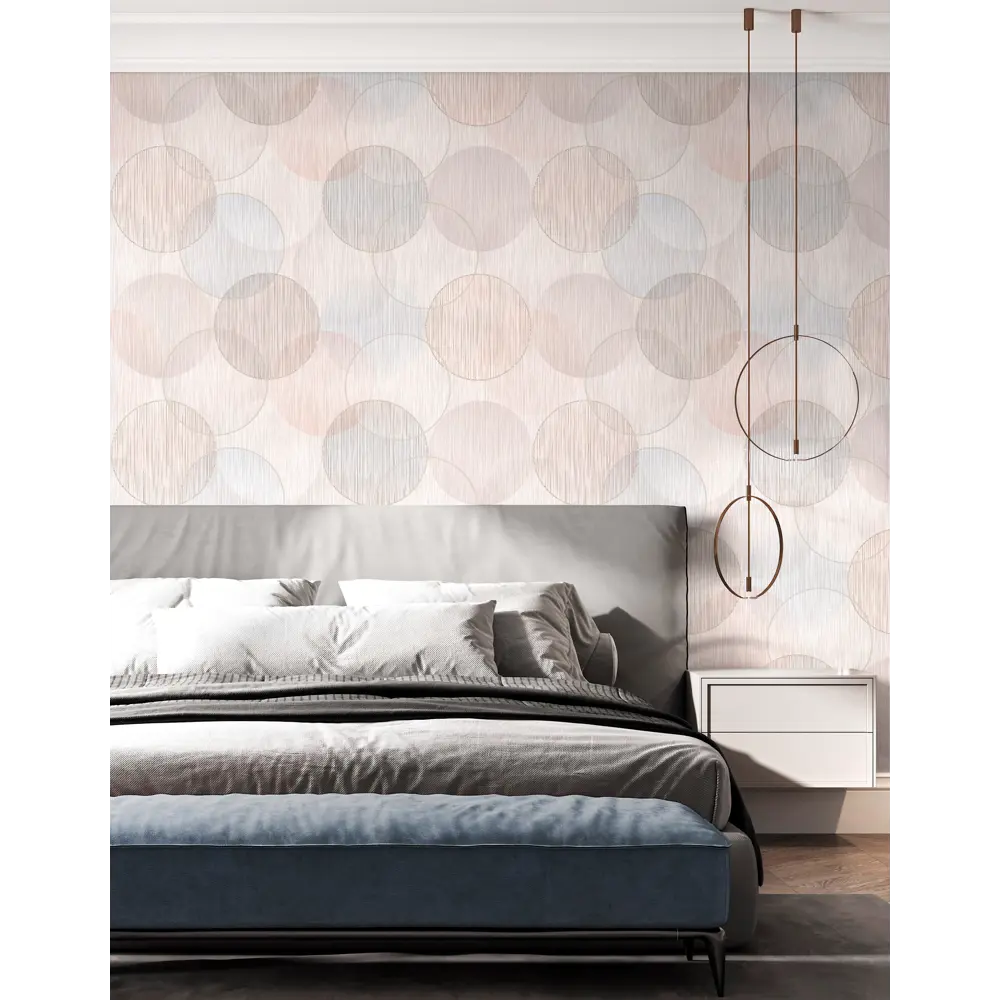 Обои флизелиновые WallSecret Jazz персиковые 1.06 м 8644-16 STLM-2085780 - Вид №3