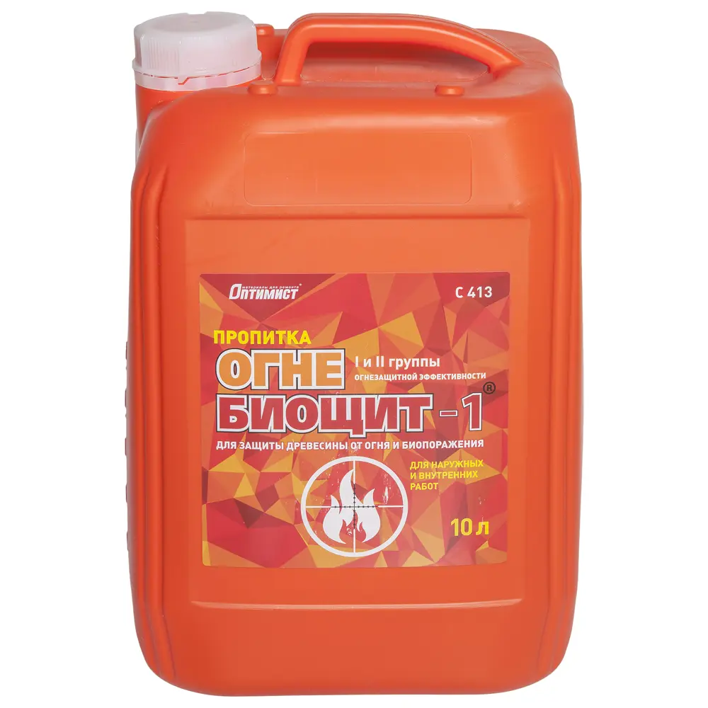 Пропитка водная огнебиощит I-II группы Оптимист 10 л STLM-2014870