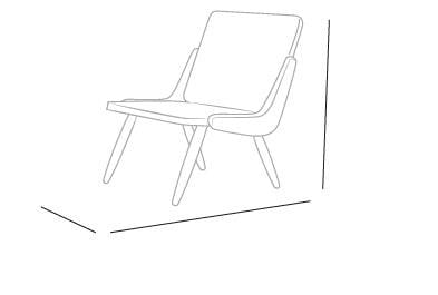 Деревянный садовый стул calma Boomerang ARCH-00103632 - Вид №3