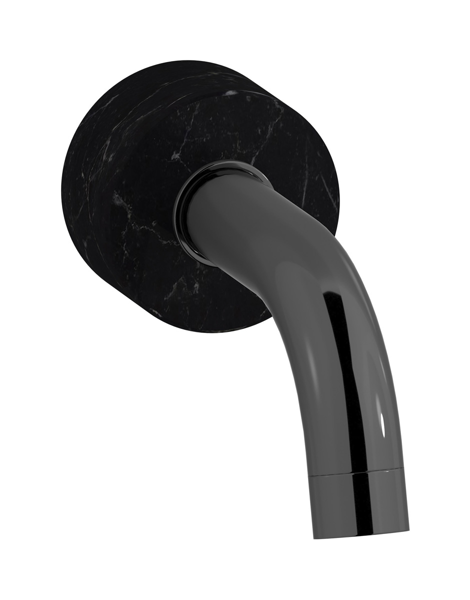 Настенный излив для ванны WE ARE IB mr327cf_2 Black Chrome Marmo