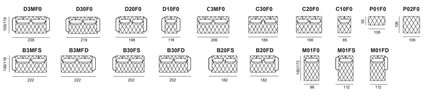 Модульный тканевый диван AERRE ITALIA Изумруд ARCH-00117554 - Вид №7