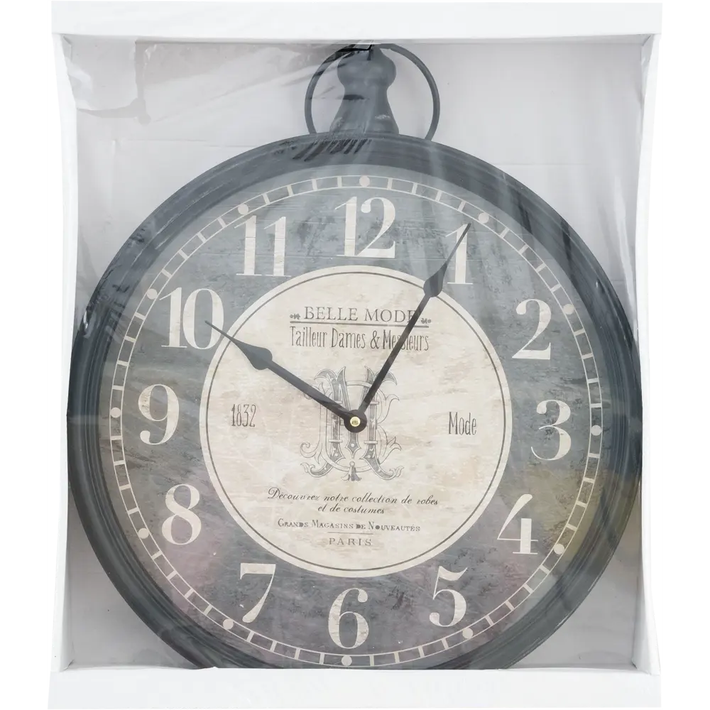 Часы настенные цвет серый 40 см Atmosphera Romance STLM-2050875 - Вид №4