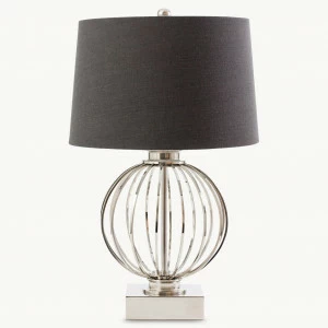Настольная лампа "Клифтон" CLM7603 LOUVRE HOME ВАЗА 255616 Серебро;серый