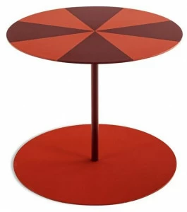 Cappellini Съемный круглый стол из листового металла Gong Gg_1c