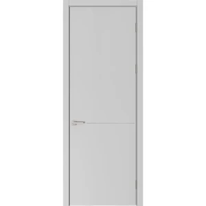 Дверь межкомнатная глухая Николь 80x230 см эмаль цвет серый с замком и без петель 89464725 STLM-2064978