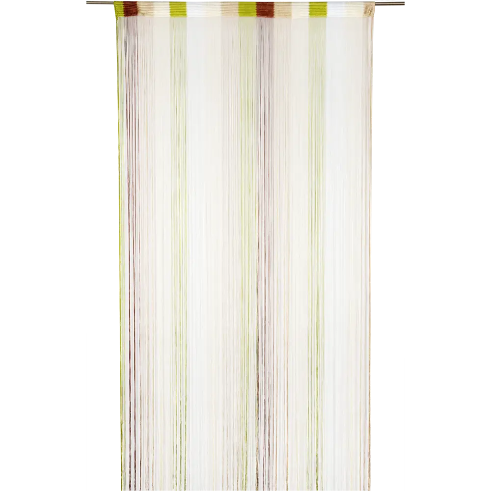 Штора нитяная Inspire, 150х280 см, цвет экрю/золотой/шоколадный/зелёный 82046028 STLM-2007216 