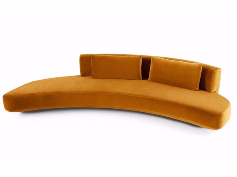 Изогнутый диван из ткани Gallotti&Radice Audrey ARCH-00077636