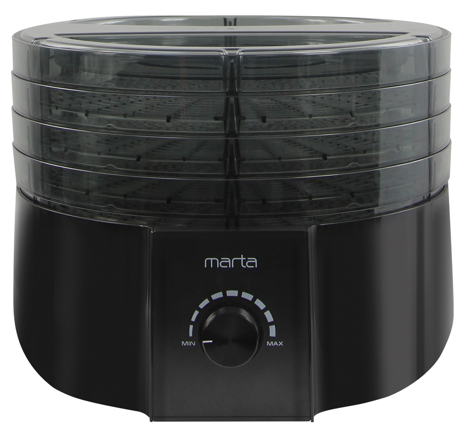 9213210 Сушилка для овощей и фруктов MARTA MT-FD1889A черный STDN-0093418 - Вид №1