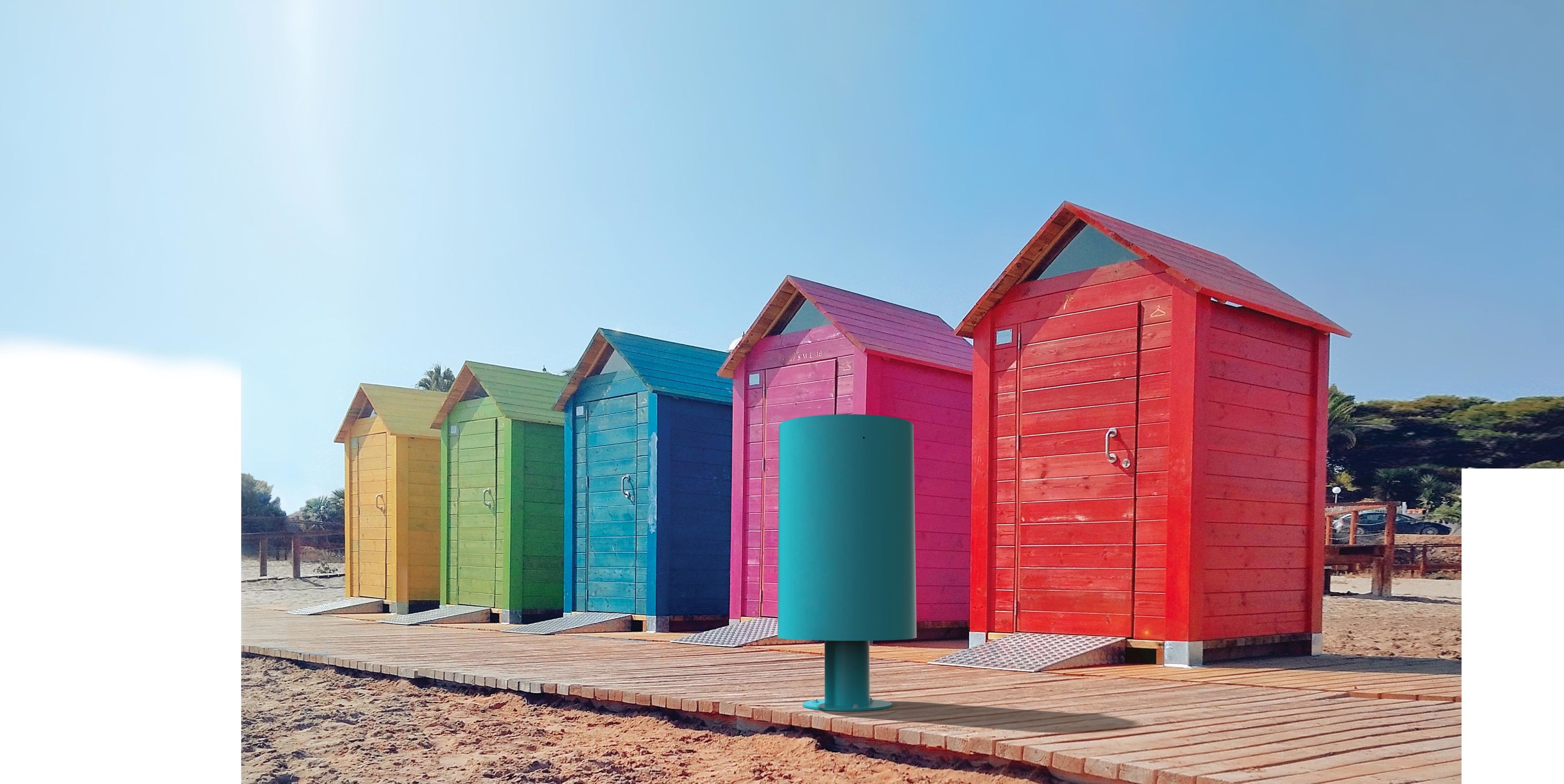 Оцинкованная стальная мусорная корзина для мусора City Design CARRO ARMATO ARCH-00089881 - Вид №1