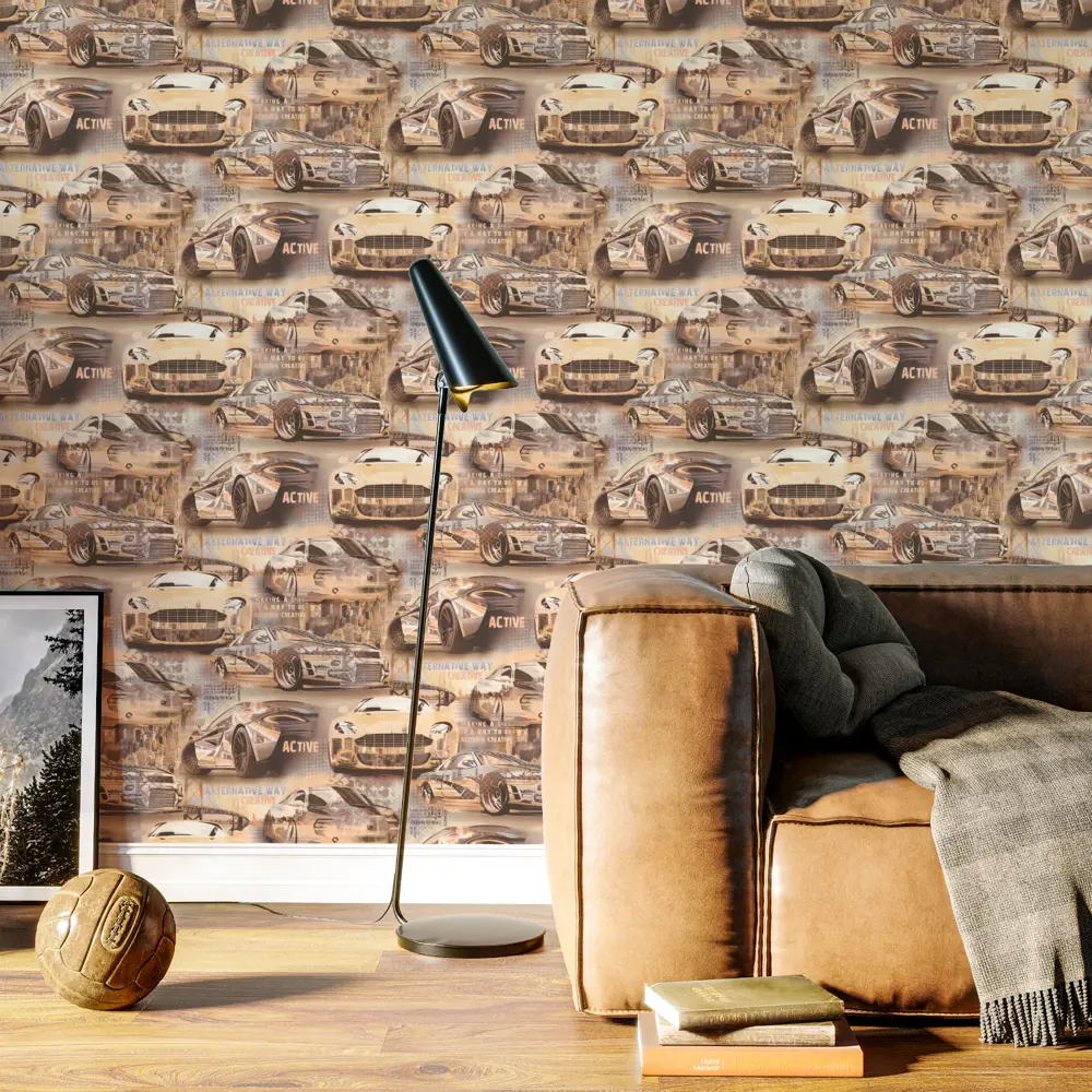 Обои флизелиновые Palitra Family Energies бежевые 1.06 м FM71728-26 STLM-2132977 - Вид №4